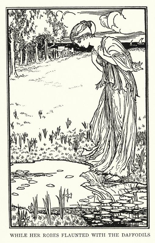 Ilustrace k básním od Johna Keatse: Lamia (litho) od Robert Anning Bell