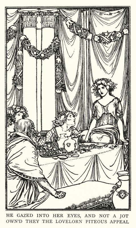 Ilustrace k básním od Johna Keatse: Lamia (litho) od Robert Anning Bell