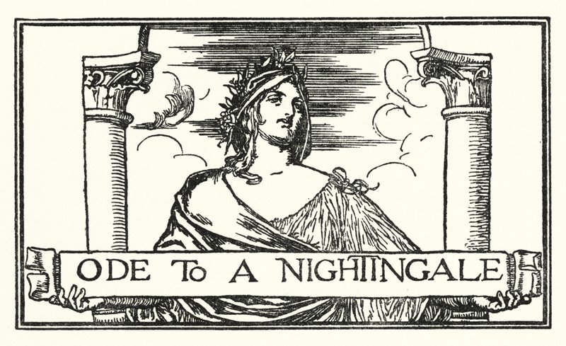 Ilustrace k básním Johna Keatse: Óda na slavíka (litho) od Robert Anning Bell