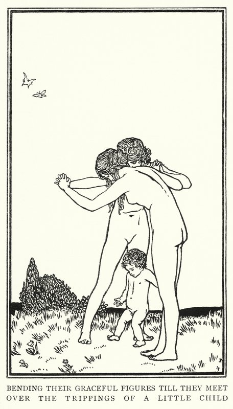 Ilustrace k básním od Johna Keatse: Spánek a krása (litho) od Robert Anning Bell
