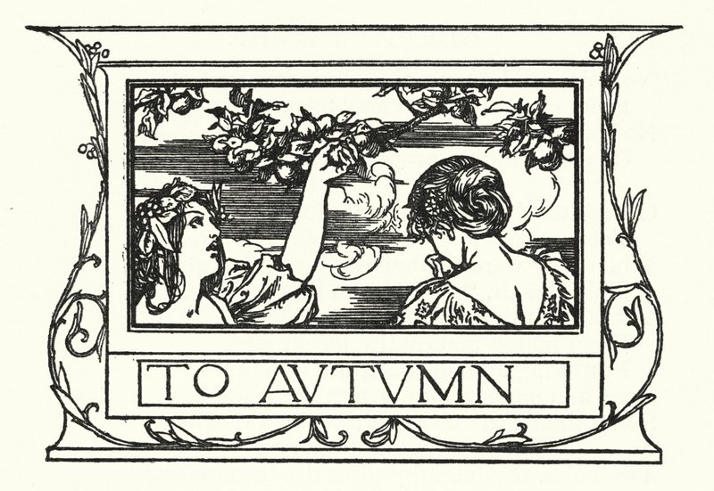 Ilustrace k básním od Johna Keatse: K podzimu (litho) od Robert Anning Bell