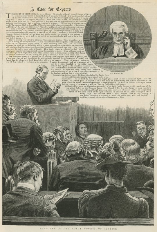Případ pro odborníky: Sketches in the Royal Courts of Justice; s vinětou pana Justice Kay od Robert Barnes