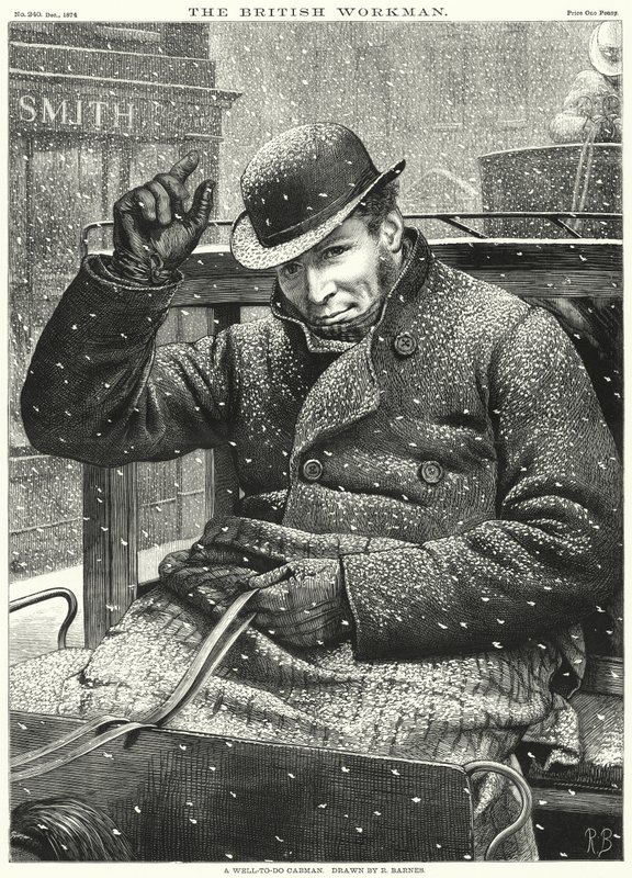 Dobře vybavený taxikář (rytina) od Robert Barnes