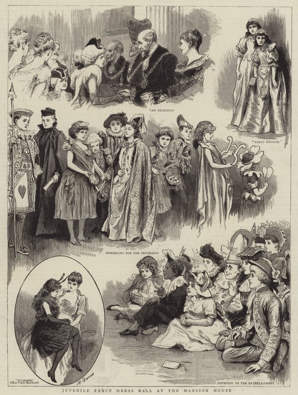 Juvenilní maškarní ples v Mansion House od Robert Barnes
