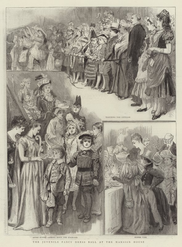 Juvenilní maškarní ples v Mansion House od Robert Barnes