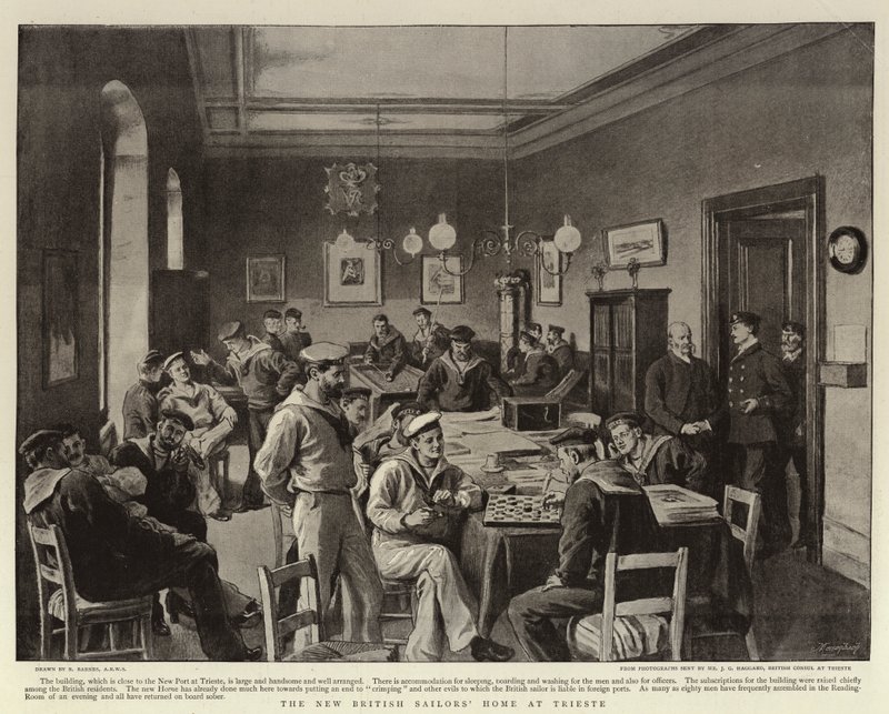 Nový domov britských námořníků v Terstu od Robert Barnes