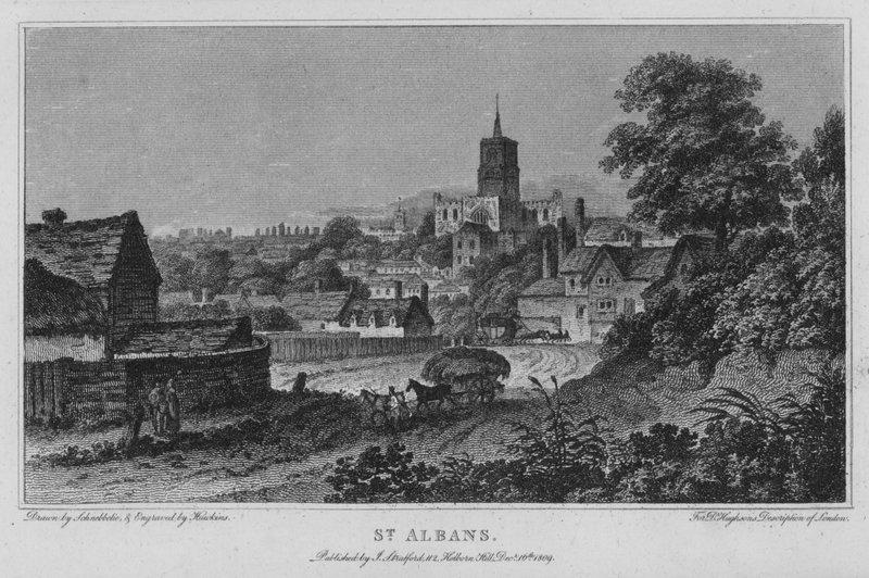 St Albans (rytina) od Robert Blemell (after) Schnebbelie