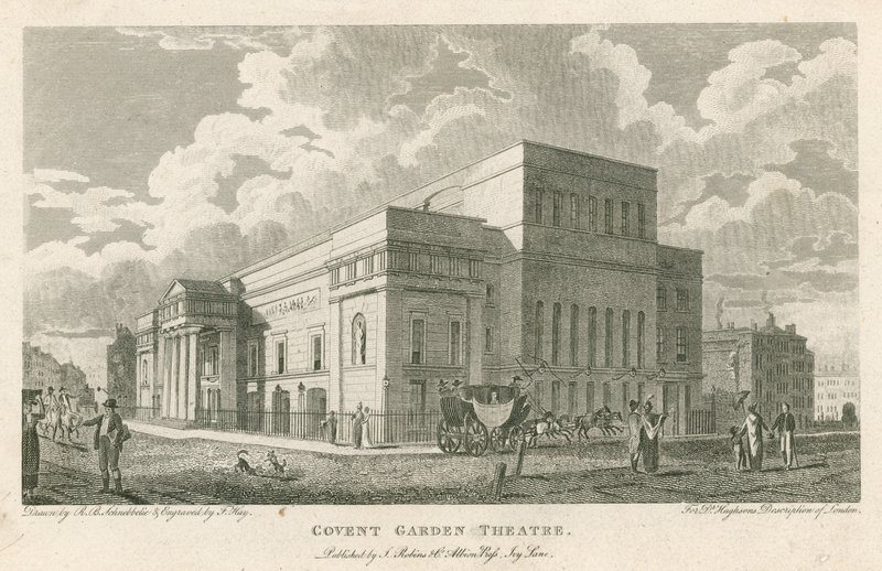 Covent Garden Theatre, Westminster, Londýn od Robert Blemell Schnebbelie