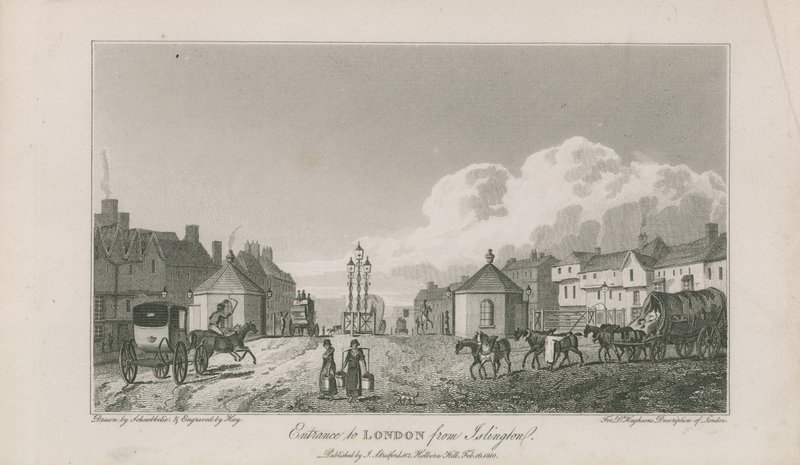 Vstup do Londýna z Islingtonu od Robert Blemell Schnebbelie