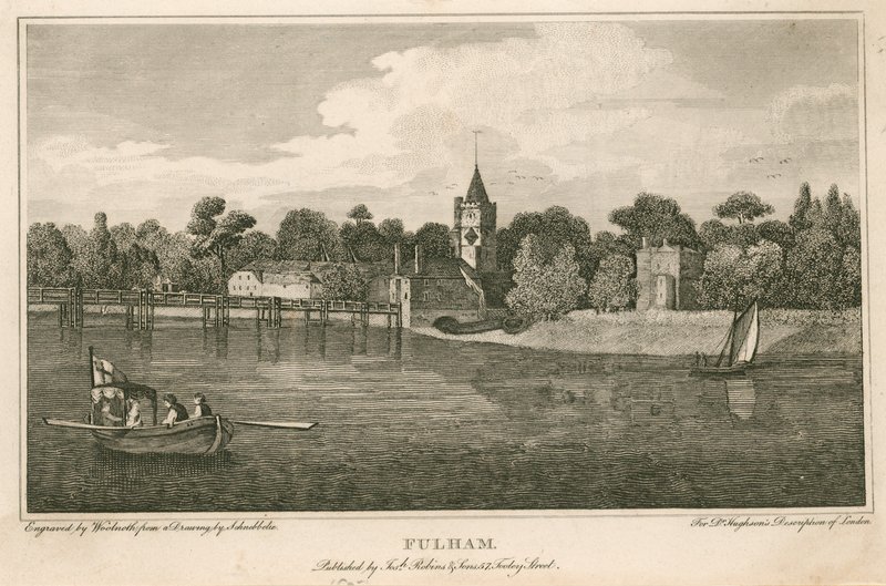 Fulham Church, Londýn od Robert Blemell Schnebbelie
