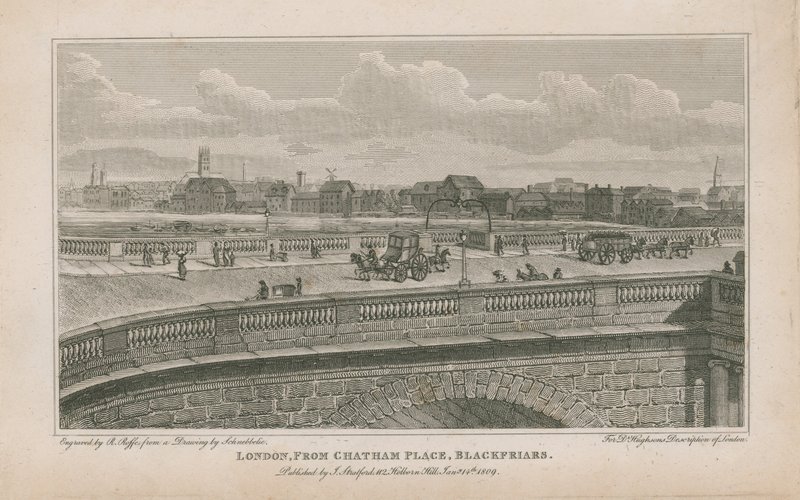 Londýn, od Chatham Place, Blackfriars od Robert Blemell Schnebbelie