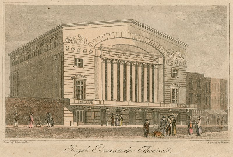 Royal Brunswick Theatre, Londýn od Robert Blemell Schnebbelie