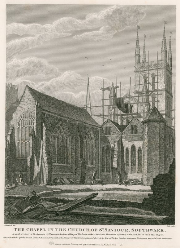 Kaple v kostele svatého Spasitele, Southwark od Robert Blemell Schnebbelie