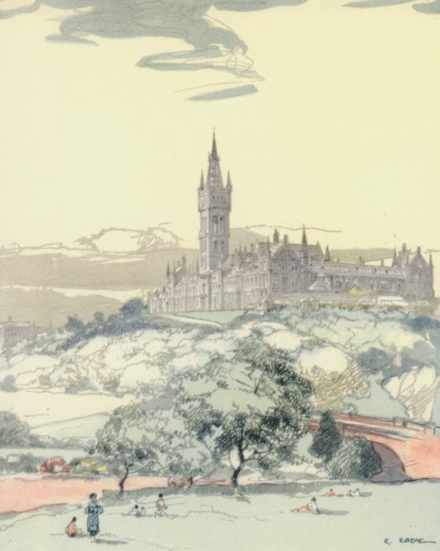 Glasgow: (barevná litografie) od Robert Eadie