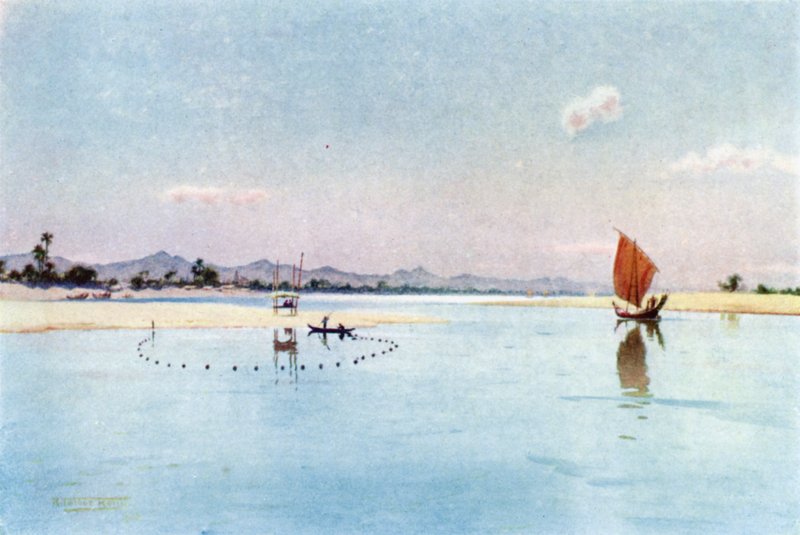 Síťový rybolov na Irrawaddy od Robert George Talbot Kelly
