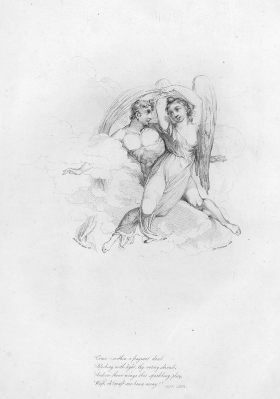Anacreon, Ode LXXVI (rytina) od Robert Kerr (after) Porter