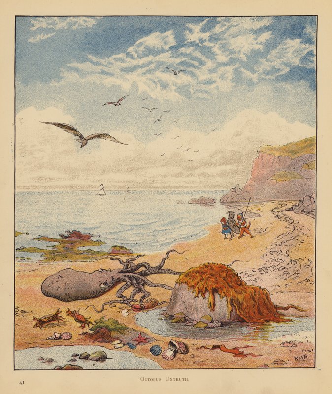 The Kitten Pilgrims: Octopus Untruth (barva lito) od Robert Michael Ballantyne