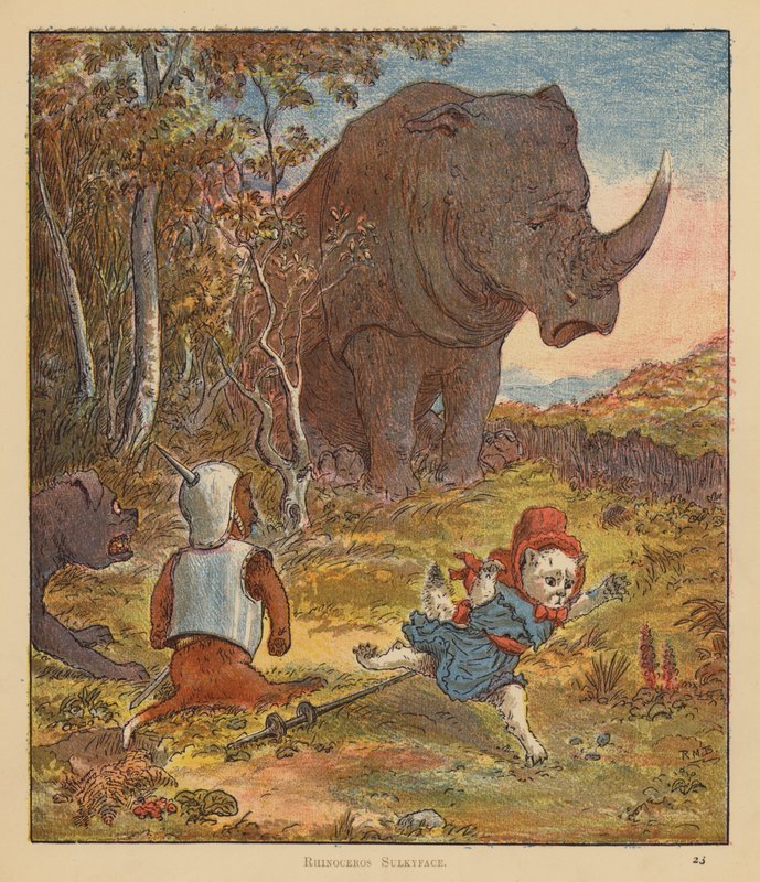 The Kitten Pilgrims: Rhinoceros Sulkyface (barva lito) od Robert Michael Ballantyne