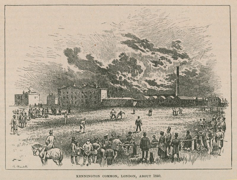 Kennington Common, Londýn, kolem roku 1840 od Robert Randoll