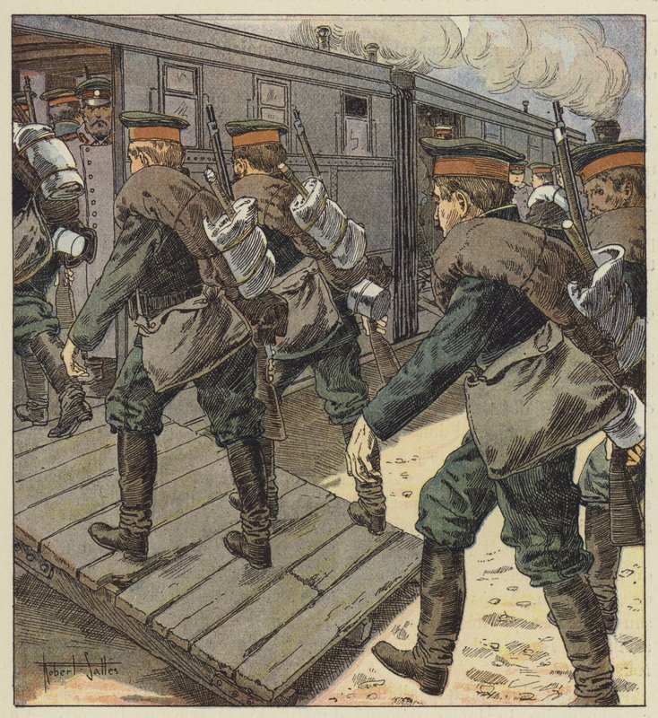 Nalodění ruských vojsk od Robert Salles