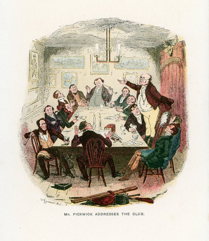 Ilustrace pro Pickwick Papers od Robert Seymour
