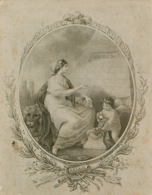Povýšení na představení Händelova Mesiáše, Westminster Abbey, Londýn, 29. května 1784 od Robert Smirke