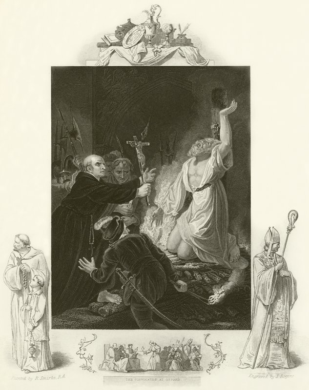 Mučednictví arcibiskupa Cranmera od Robert Smirke