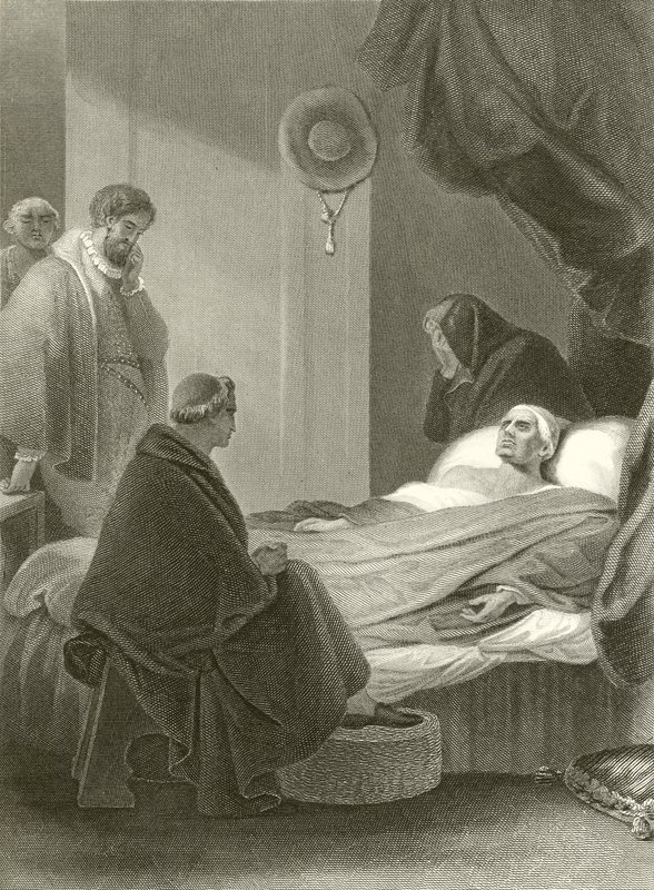 Smrt kardinála Wolseyho od Robert Smirke