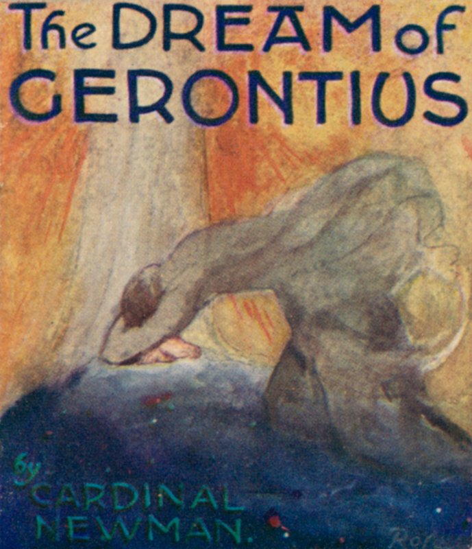 Ilustrace ke hře The Dream Of Gerontius od kardinála Newmana (barevné lito) od Robert Traill Rose
