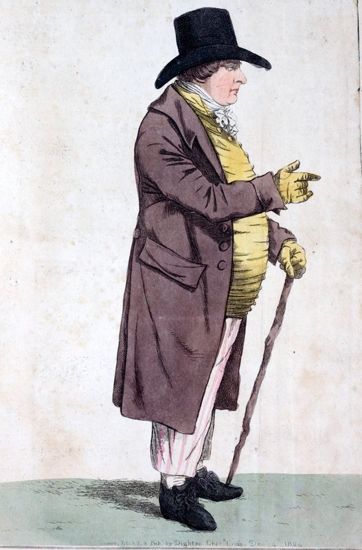 John Townsend, Bow Street Runner (barevný lept) od Robert the younger Dighton