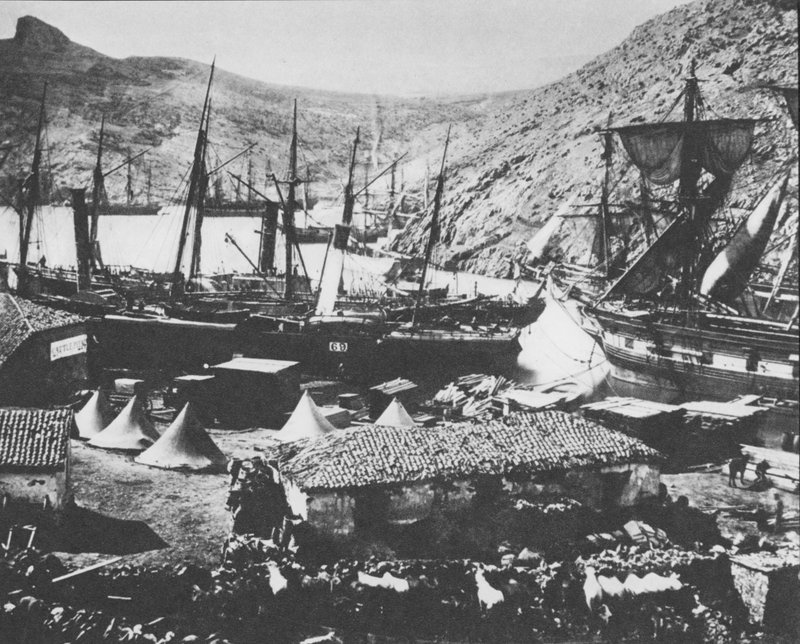 Balaclava Harbour během krymské války od Roger Fenton