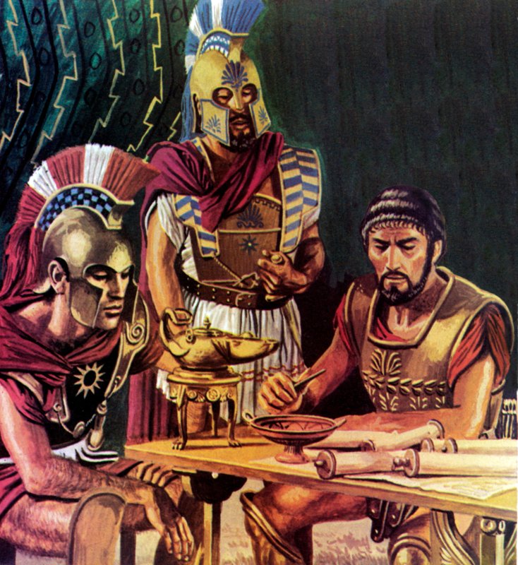 Expedice Syrakusy (barevná litografie) od Roger Payne