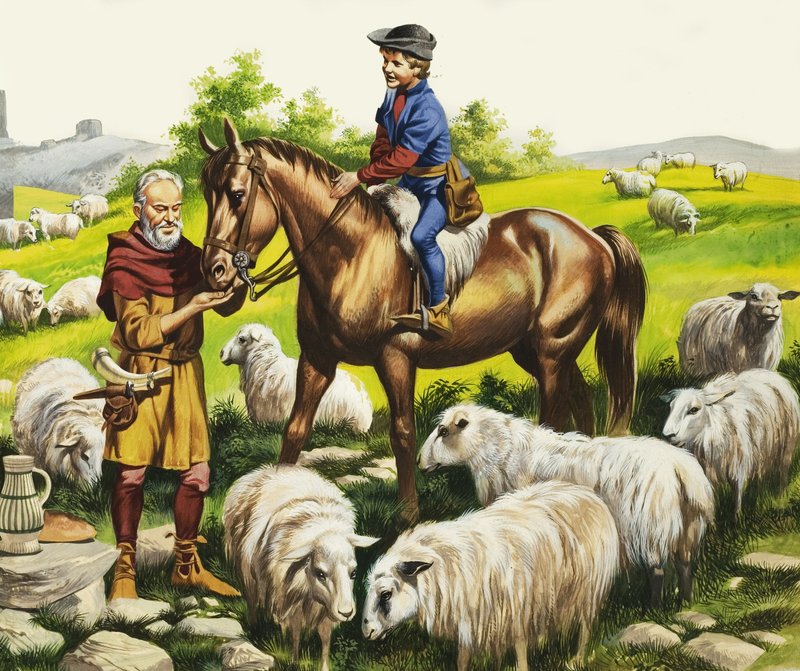 Farmářský chlapec v patnáctém století od Ron Embleton
