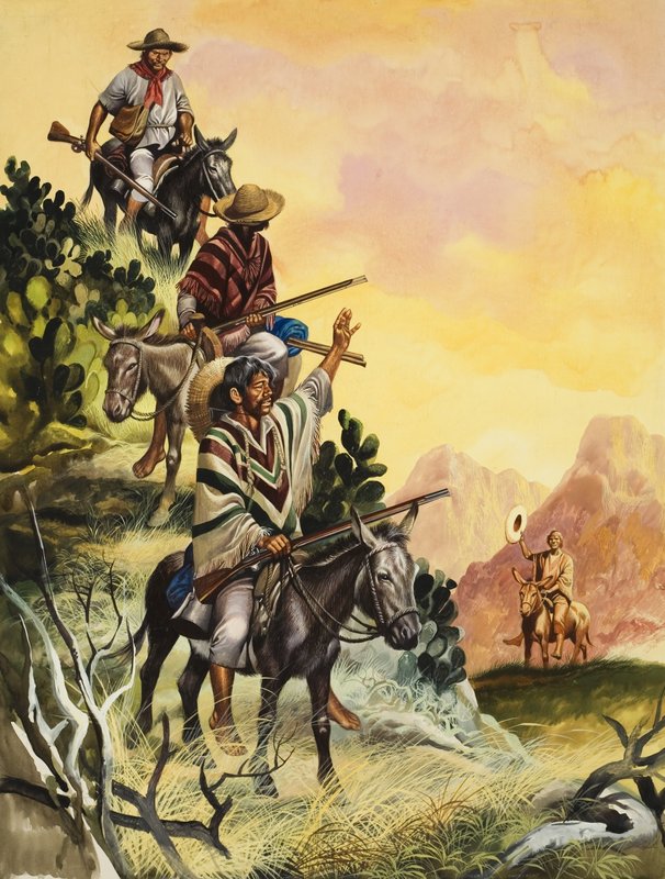 Mexiko (kvaš na papíře) od Ron Embleton
