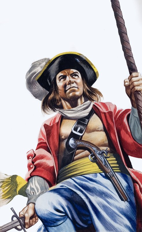 Sir Henry Morgan (kvaš na papíře) od Ron Embleton