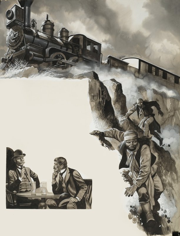 Vlak a bandité od Ron Embleton