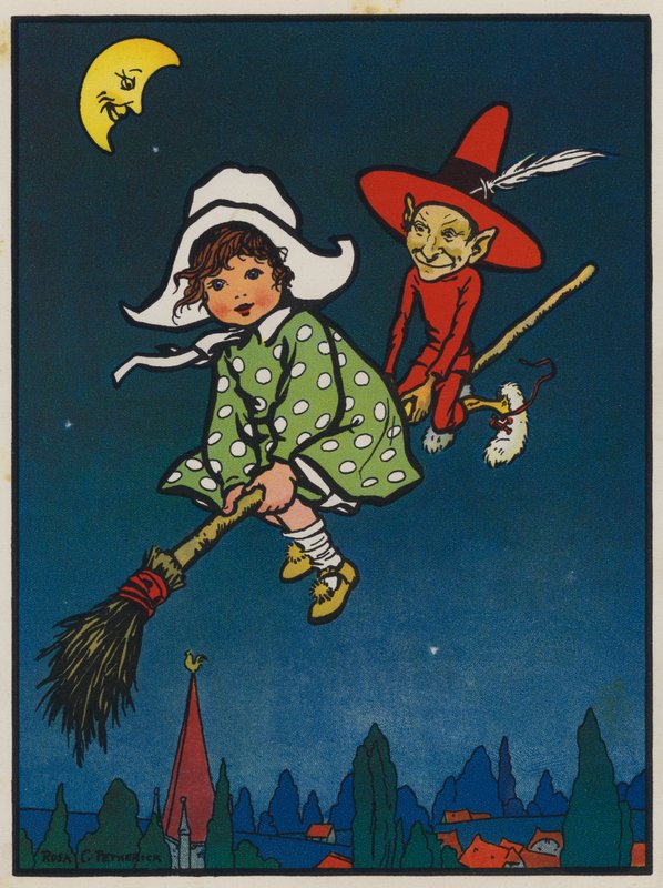 Marjorie a červený elf (barva litho) od Rosa Clementina Petherick