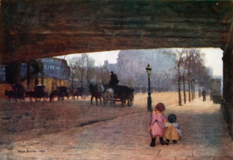 Pod Hungerford Bridge od Rose Maynard Barton