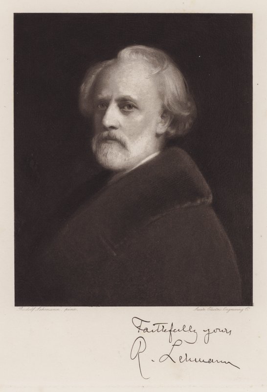 Rudolf Lehmann, Autoportrét (litho) od Rudolf Lehmann