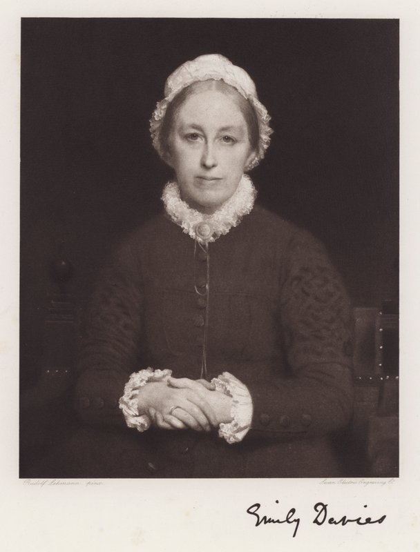 Sarah Emily Davies (litho) od Rudolf Lehmann