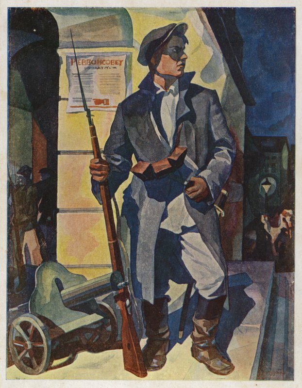 Říjnová noc roku 1917 ve Smolném, Petrohrad, c1929 od Rudolph Frenz