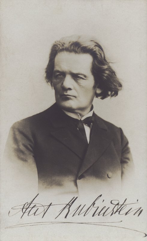 Anton Rubinstein, ruský skladatel, dirigent a pianista (čb foto) od Russian Photographer (after)