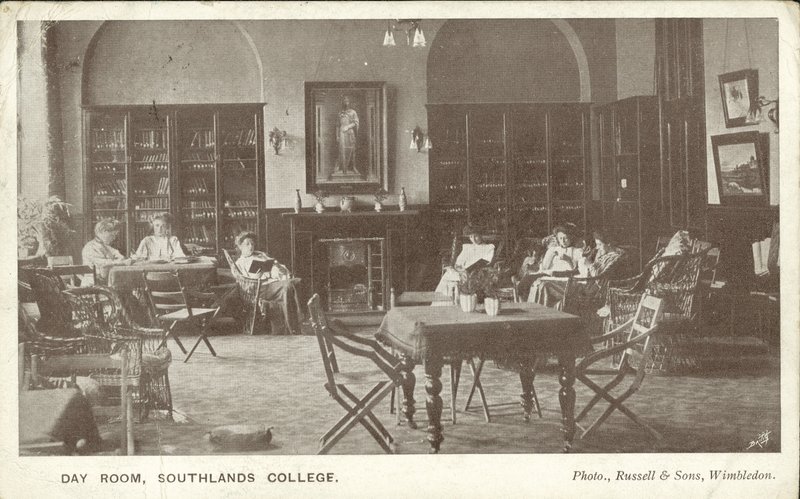 Denní místnost, Southlands College, Roehampton, Londýn (černobílá fotografie) od Russian Photographer