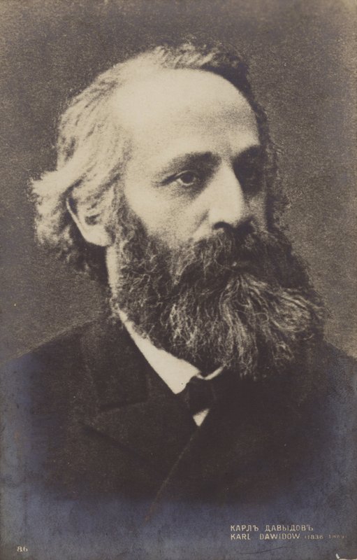 Karl Davydov, ruský violoncellista (1838-1889) od Russian Photographer