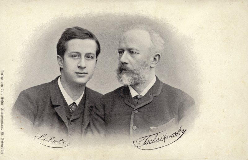 Portrét Silotiho a Čajkovského od Russian Photographer