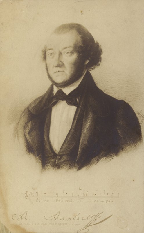 Alexander Alabyev , ruský skladatel od Russian School