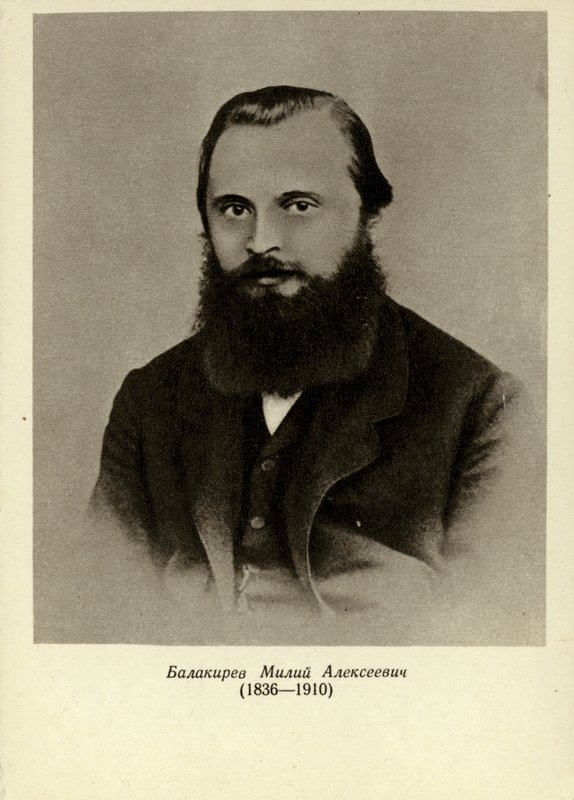 Mily Alexejevič Balakirev , ruský pianista, dirigent a skladatel (1836-1910) od Russian School