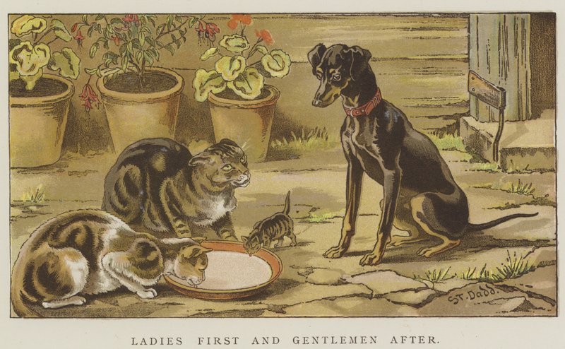 Dámy první a pánové potom (chromolitho) od S.T. Dadd