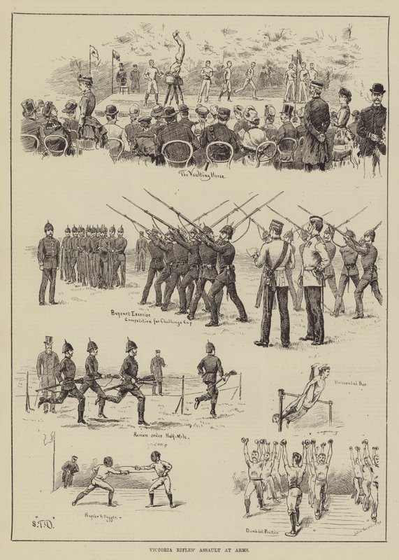 Útok Victoria Rifles ve zbrani od S.T. Dadd
