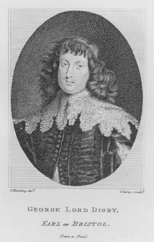 George Lord Digby, hrabě z Bristolu (rytina) od S. (after) Harding